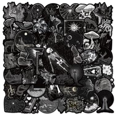 Imagem de 50 Pieces Ultra-Cool Dark-Themed Stickers,Suitable for Stickers On Skateboards and Laptops,Gifts and Rewards
