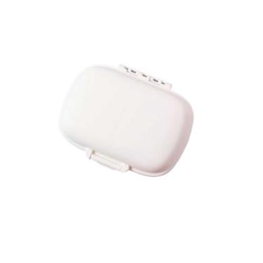 Imagem de Porta Comprimidos Semanal - Organizador Compacto para Cápsulas com Divisões Manhã e Noite(Branco)