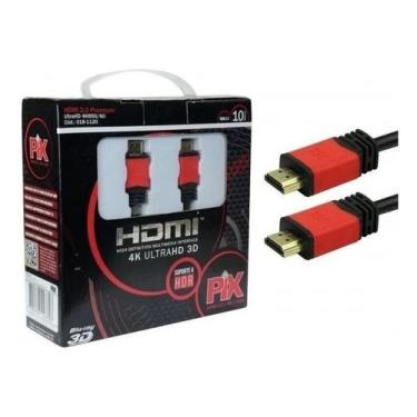 Imagem de Cabo Hdmi Premium 2.0 4k Hdr 19p 3d Ultra C/ Filtro 10 Metro - Chipsce