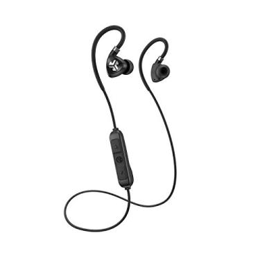 Imagem de JLab Compatível com fones de ouvido esportivos sem fio habilitados para Bluetooth 2.0, Bluetooth 4.1, drivers de titânio de 10 mm, vida útil da bateria de 6 horas, à prova de suor IP55, fio de memória