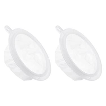 Imagem de Filtro de alimentos OD de 13,7 cm, pacote com 2, 80 filtros de malha de cozinha, peneira de malha fina para suco, café, filtragem de leite de soja, branco