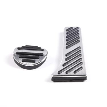 Imagem de HAGEZA Capa de pedal de gás adequada para Ben-z Smart Fortwo 451 2009 2010 2011 2012 2013 2014 Capa de pedal de freio a gás interior do carro liga de alumínio/silicone