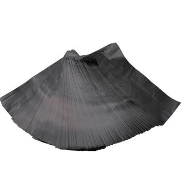 Imagem de 100 peças de plástico PE durável engrossar mudas saco de crescimento de plantas para berçário vaso de cultivo (17 x 20 cm)