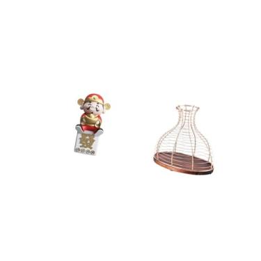 Imagem de Fenteer Porta-rolhas em Forma de Estátua Da Sorte, Elegante E Prática, Vaso para Colecionadores, Peça única E Moderna para Decoração de Cozinha No Ano