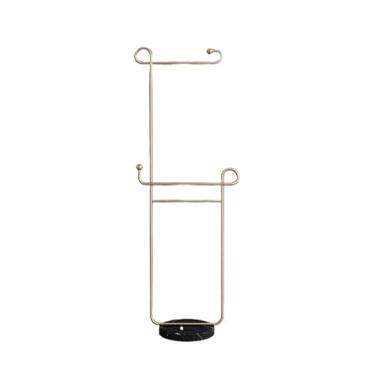 Imagem de porta-toalhas Toalheiro de chão para banheiro, cabide para roupas quarto, casa, interior, simples, rack para casaco, sala estar, varanda, canto(Gold)