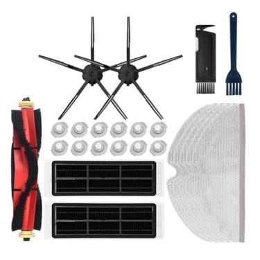 Imagem de HEPA Filter Mop Cloth Side/Main Brush Cover Compatible With XiaoMi Roborock S5 S50 S51 S55 S6 S60 S6 Pure Water Tank Dust Box Spare Parts(Orange)