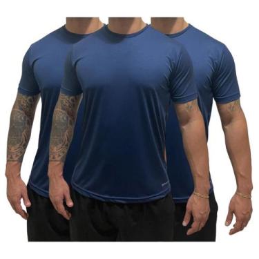 Imagem de Kit 3 Camisetas  Dry Fit Lisa  Masculina  Esporte    Casual  Caimento 