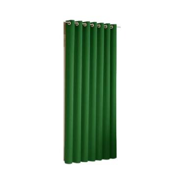 Imagem de Cortina Para Sala Ou Quarto Grande 3,00x2,50 metros Ideal Sala Quarto Escritório Porta (Verde Bandeira)