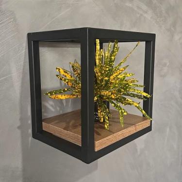 Imagem de Nicho Quadrado Industrial Individual para Decoração - Ferreira Metal