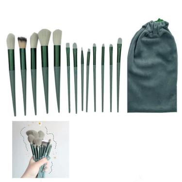 Imagem de Pincel Kit 13 Peças Bolsa Maquiagem Make Up