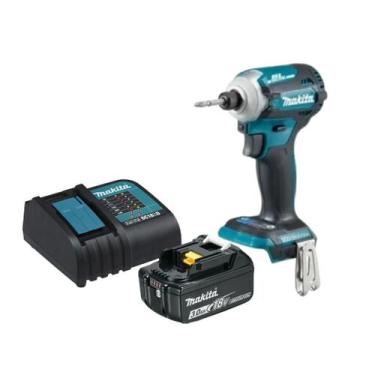 Imagem de Parafusadeira de Impacto A Bateria 18v Makita Dtd172z Bivolt
