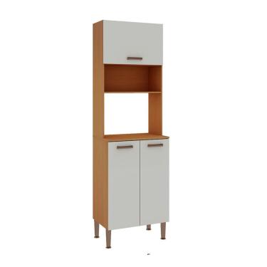 Imagem de Paneleiro Essência 100% MDF 3 Portas Freijó e Off White