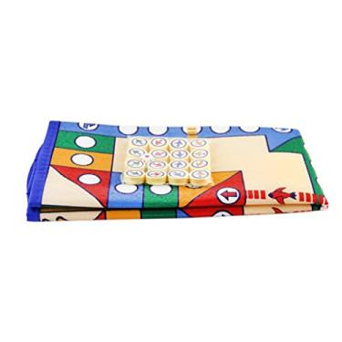 Imagem de barenx Conjunto de jogo de tabuleiro com 16 peças de tapete de xadrez tradicional voador de espuma