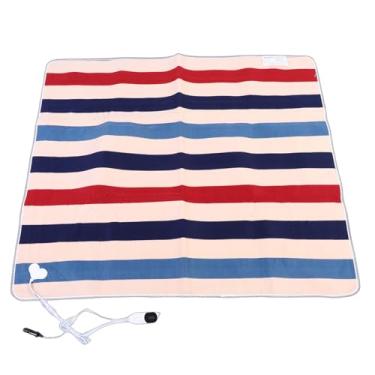 Imagem de Fockety Cobertor Elétrico para Carro, Cobertor Aquecido Portátil de Flanela Macia, 3 Configurações de Temporizador, 9 Níveis de Temperatura, de Aquecimento Cronometrado para