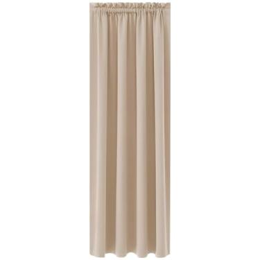 Imagem de Cortinas isoladas com bloqueio de luz curta para quartos, banheiros e cozinhas, cortinas blackout grossas, tecido de poliéster, 96 x 163 cm