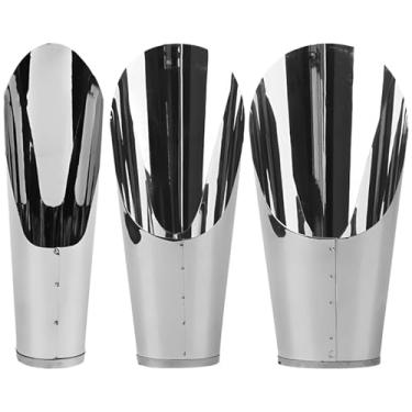 Imagem de Kit de colher de solo para jardinagem interna – Conjunto de pá de aço inoxidável de 3 peças – Inclui ferramentas pequenas, médias e grandes – Ótimo para suculentas, replantio e transferência de solo