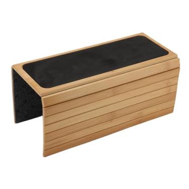 Imagem de LiebeWH Mesa Dobrável de Braço para sofá Bambusoideae, Bandeja de Lanche Antiderrapante e Suporte para Telefone, 41x34cm para a Maioria Dos Sofás e Poltronas