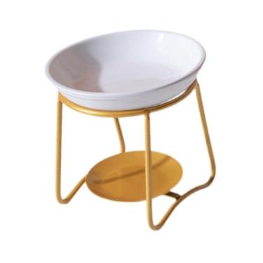 Imagem de Bothyi Queimador de óleo com estrutura metálica, estilo europeu, para decoração de casa, porta-velas, aquecedor de óleo, queimador de cera perfumada para, Ouro