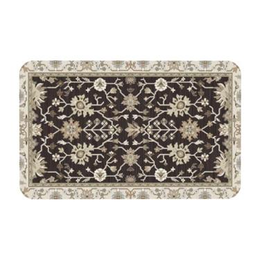 Imagem de Tapete de banheiro, macio, sem rugas, antiderrapante, secagem rápida, absorvente, fácil de limpar, tapete de chuveiro para banheiro, cozinha, chuveiro, tapete de porta 50 x 80 cm, padrão de carpete