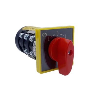 Imagem de Reset Momentary 3 Positions Manual Transfer Rotary Cam Switch Electric Silver Contact 10A Três Polos HZ5B-10/3 B005