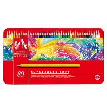 Imagem de Caran D'Ache Lápis de Cor Aquarelável Supracolor 80 Cores