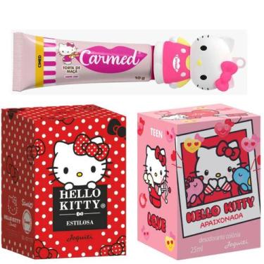 Imagem de Hello Kitty 2 Colônias e Protetor Labial Carmed Jequiti