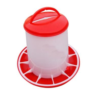 Imagem de Bothyi Alimentador de pintinhos, dispensador de alimentos, grande capacidade, portátil, alimentador de aves, balde de ração para pequenos, 9 Kg