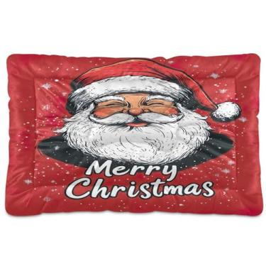 Imagem de SEHANY Cama de Natal para cães e gatos com fundo antiderrapante, cama de canil, colchão macio para animais de estimação, lavável, para cães pequenos, médios e grandes, gatos, 91 x 61 cm