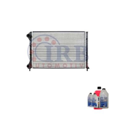 Imagem de Kit Radiador Doblò 1.6 16V 2001 C/S Ar + Aditivo Paraflu 1L Rosa + Água Desmineralizada