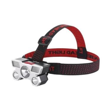 Imagem de Lanterna De Cabeça Recarregável Com 5 LEDs Ultra Brilhante, Bateria In