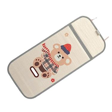 Imagem de Generic Almofada Refrigeradora para Carrinho de bebê, Respirável, Padrão Fofo, Almofada de Assento Universal para Carrinho de bebê, Passeios de Compras, Bambu, Seda Gelada (Urso)