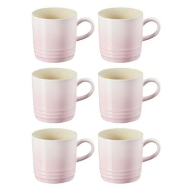 Imagem de Jogo 6 Canecas Cappuccino de Cerâmica 200 ml Shell Pink