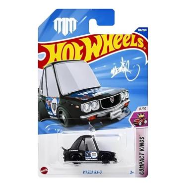 Imagem de Carrinho Miniatura Hot Wheels Mazda RX-3 Compact Kings Black - HYX24