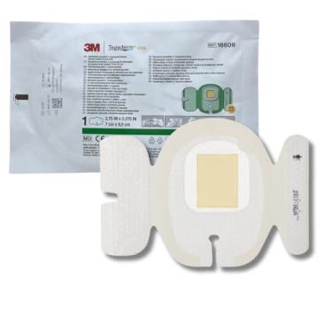 Imagem de 3M, Curativo Tegaderm I.V. CHG com Gluconato de Clorexidina 7,0 cm X 8,5 cm