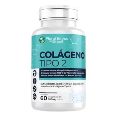 Imagem de Colageno Tipo 2 Com Vit. D3 B12 B6 Puro Maior Absorção 500mg 60 Cápsulas Floral Ervas do Brasil