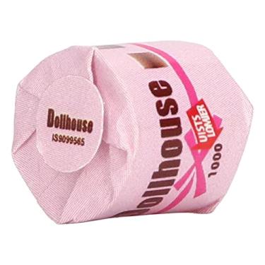 Imagem de Cryfokt Toalhas de Papel Requintadas Em Miniatura para Casa de Bonecas, Mini Modelo Portátil Realista, Papel Higiênico para Casa de Boneca, Adequado para de e Em Escala 1:12 (Rosa)