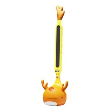 Imagem de harayaa Instrumento musical eletrônico japonês, sintetizador portátil, brinquedo decorativo de desenho animado, brinquedo musical divertido para adultos, Amarelo