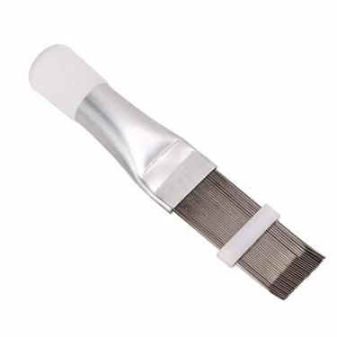 Imagem de Akozon Pente de Aleta de Ar Condicionado-ferramenta de Limpeza de Aleta de Condensador de Liga de Alumínio de Aço Inoxidável para Endireitamento e Remoção de Poeira