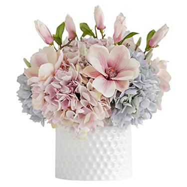 Imagem de Flores artificiais para ambientes internos, grandes hortênsias, decorações de casamento, sala de estar