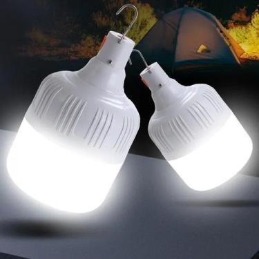 Imagem de kit 2 Lâmpada Led Iluminação Para Acampamento Camping Pescaria Usb Lam