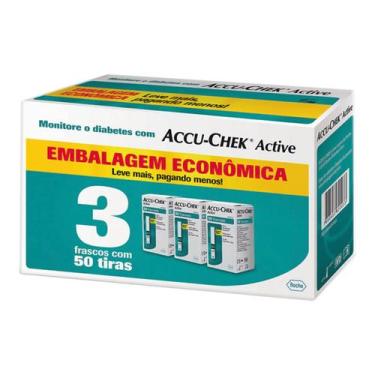 Imagem de Kit Econômico Tiras Accu Chek Active 150 Unidades Roche