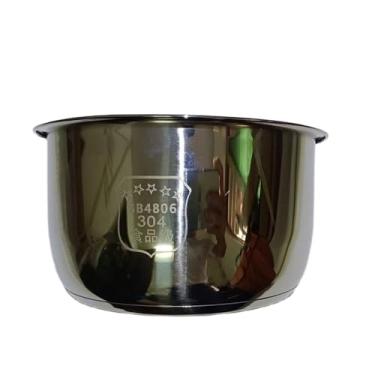 Imagem de Panela interna de aço inoxidável 304 para panela de arroz - Peça de reposição compatível com Zojirushi B257 NS-WAQ NS-TGQ NS-WXQ10 NS-TGH