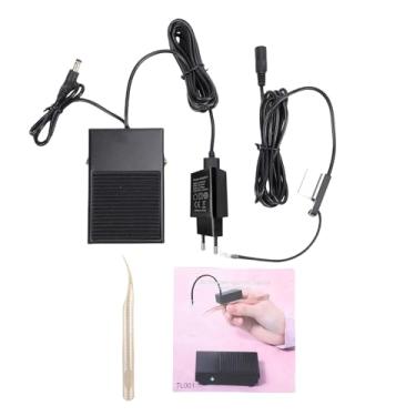 Imagem de Fafeicy Lâmpada de Pinça de Cílios LED Com Interruptor de Pedal, Luz de Cura Rápida Portátil, para Extensões de Cílios Ferramenta de Salão Profissional USB Recarregável 17,43 Onças (Plugue UE)