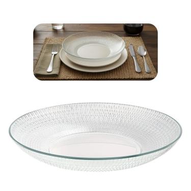 Imagem de Prato Fundo De Vidro Gema Plus Transparente 23cm Class Home