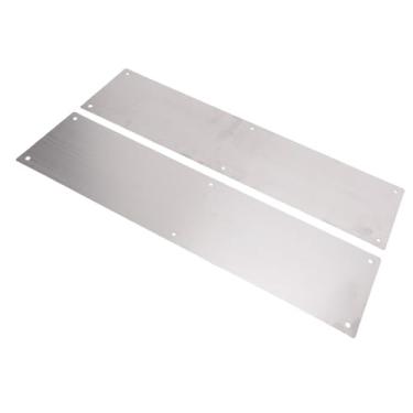 Imagem de HEEPDD Placa de Chute de Porta de Aço Inoxidável, Protetor de Placas de Chute para Portas Externas Internas Evita Arranhões, Design Autoadesivo de Fácil Instalação, 1 par para Entrada de Escritório