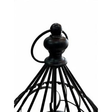 Imagem de RELOGIO METAL MESA/PAREDE MODELO GAIOLA cores (Preto)