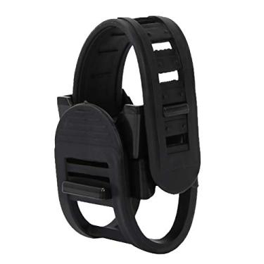 Imagem de Suporte ajustável de montagem de lanterna de bicicleta com rotação de 360 graus, suporte leve universal para tocha de 28 a 40 mm de diâmetro, com ajuste elástico, para bicicletas de estrada de