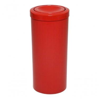 Imagem de Lixeira Plástica 50 Litros Com Tampa Meia Esfera Cor Vermelho