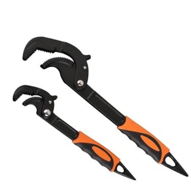 Imagem de Alicate de tubo doméstico multifuncional chave de grampo móvel ferramenta universal compacta ajustável chave de pia manutenção doméstica braçadeira antiderrapante para manutenção doméstica e