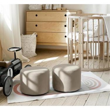 Imagem de KIT 02 Puff Infantil Encantus Banqueta Multiuso Para Quarto Espaço Kid